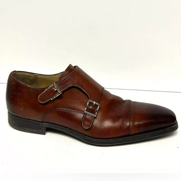 Magnanni Mens Double Monk Strap Leather Size 10 M ⭐Magnanni⭐ Double⭐ Monk Strap Leather, Men main image 4